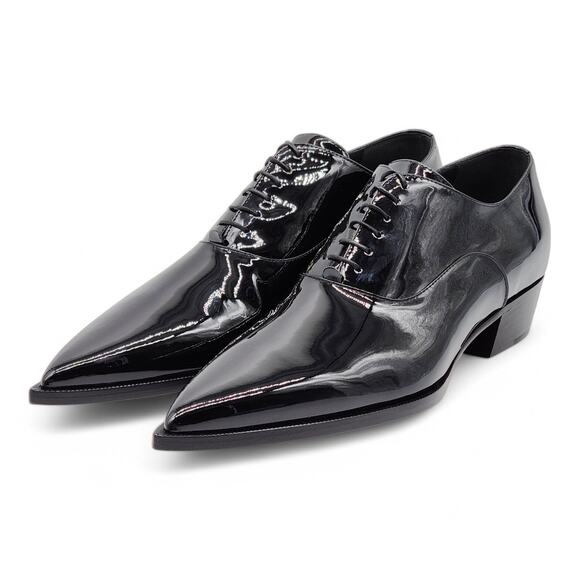 Christian Louboutin Eliviss Oxford Patent Leather Shoes Black EU 43 US 10 $1545 - Picture 2 of 7